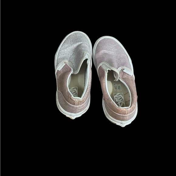 Pink glitter sparkle slide in vans sz 2 fun easy to wear all seasons - Picture 3 of 5